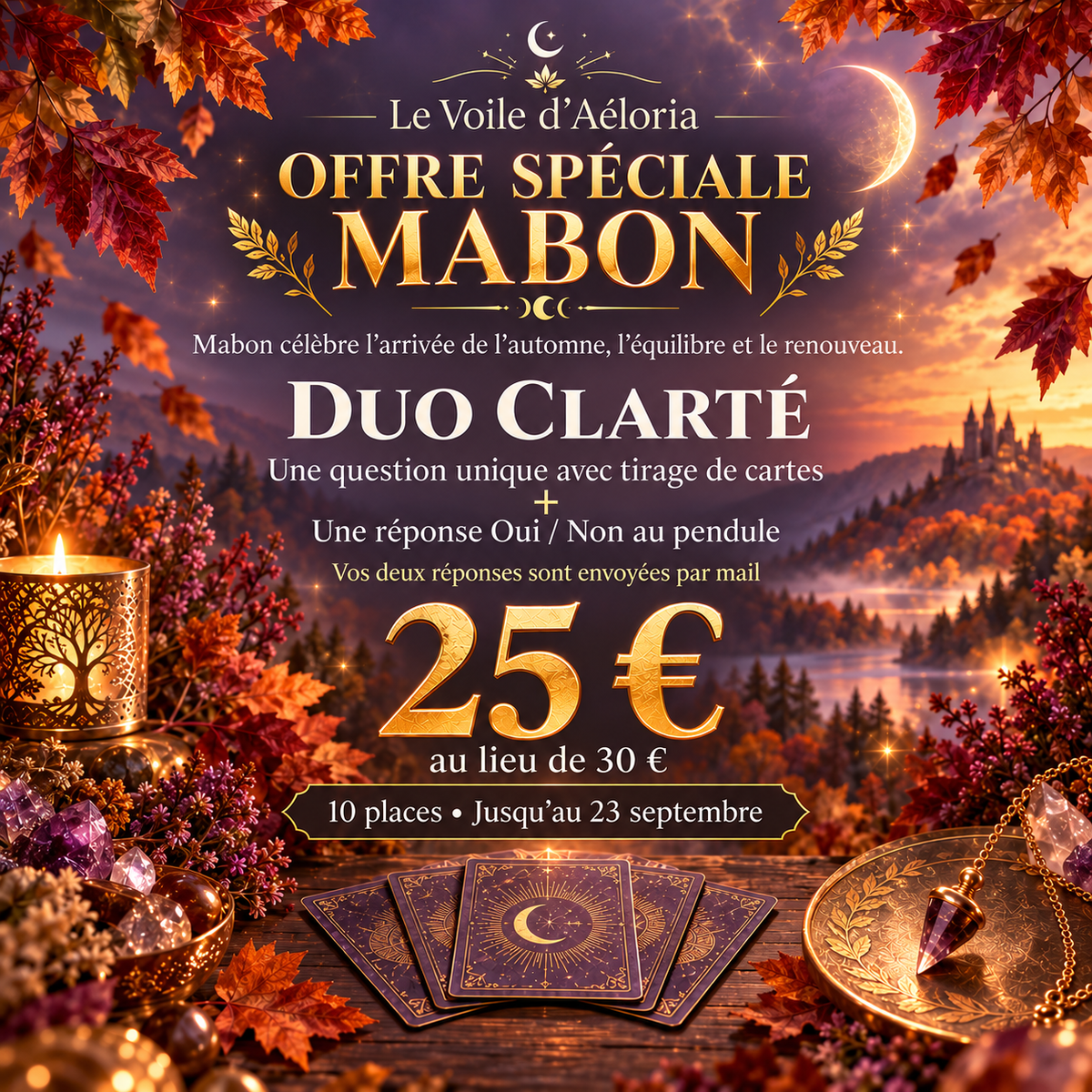 🍂 Duo Clarté – Offre spéciale Mabon 🔮