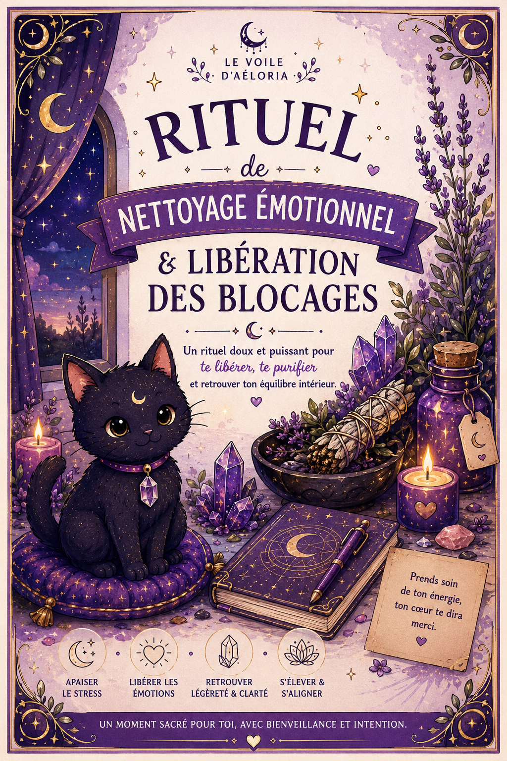 Rituel de Nettoyage Émotionnel & Libération des Blocages ✨– PDF