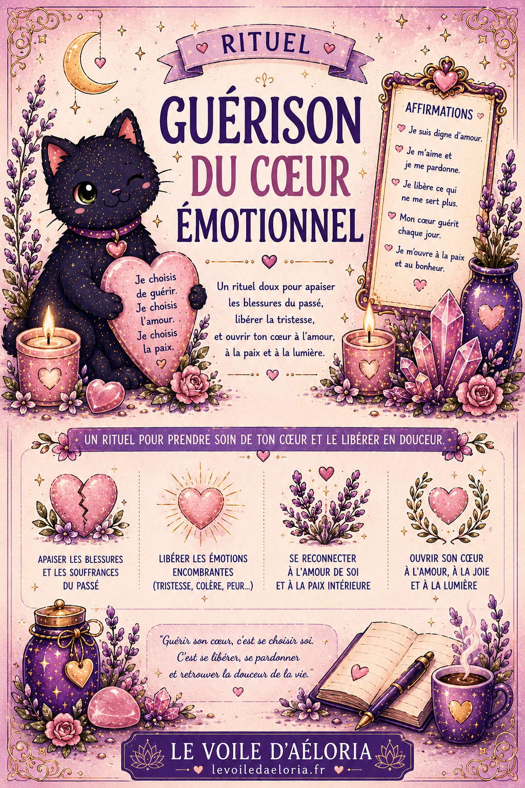 Rituel Guérison du Cœur Émotionnel ❤️‍🩹 – PDF
